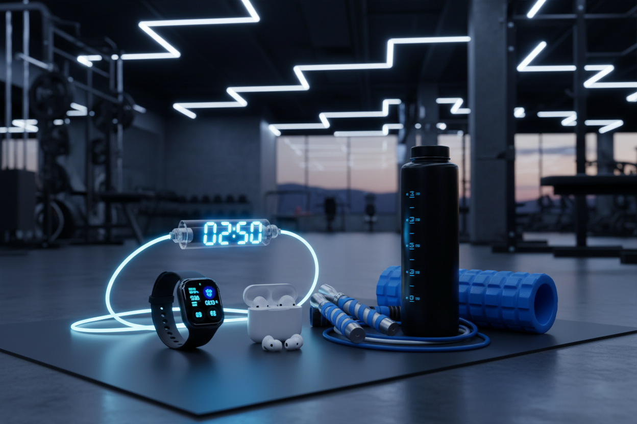 Lights and gym gadgets